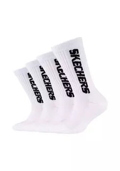 Носки Skechers Tennis 4 шт cushioned, белый
