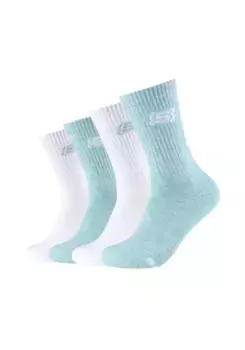 Носки Skechers "Теннисные носки, набор из 4 шт.", цвет Pastel Turquoise Melange
