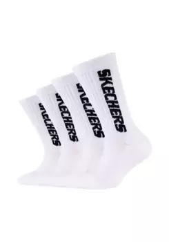 Носки Skechers "Теннисные носки, набор из 4 шт.", белый