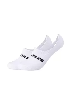 Носки Skechers Unisex 2p Basic Footies Mesh Ventilation, белый
