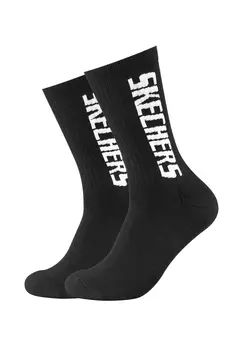 Носки Skechers Unisex Tennis Sock cushioned line 2p, черный