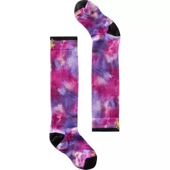 Носки Ski Zero Cushion с принтом Tie Dye OTC — детские Smartwool, цвет Purple Iris