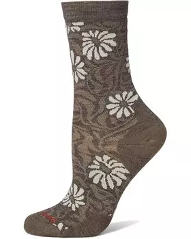 Носки Smartwool Everyday Floral Crew Socks, серо-коричневый