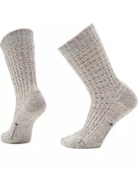 Носки Smartwool Everyday Waffle Press Crew Socks, цвет Taupe-Natural Marl