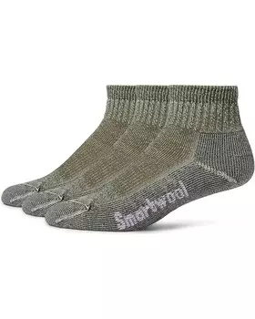 Носки Smartwool Hike Classic Edition Light Cushion Ankle Socks 3 Pack, цвет Military Olive