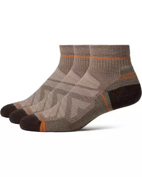 Носки Smartwool Hike Light Cushion Ankle Socks 3 Pack, цвет Chestnut-Fossil
