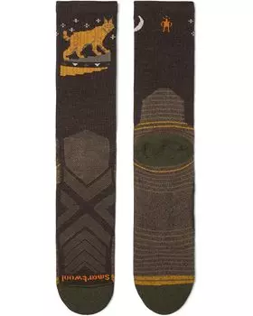 Носки Smartwool Hike Light Cushion Nightfall In The Forest Crew, цвет Chestnut