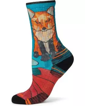 Носки Smartwool Hike Targeted Cushion Geo Fox Print Crew Socks, цвет Capri