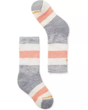 Носки Smartwool Kids Hike Full Cushion Striped Crew Socks, цвет Wild Salmon