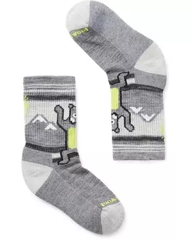 Носки Smartwool Kids Hike Light Cushion Hiking Bear Crew Socks, цвет Medium Gray