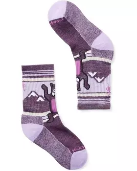 Носки Smartwool Kids Hike Light Cushion Hiking Bear Crew Socks, цвет Purple Iris