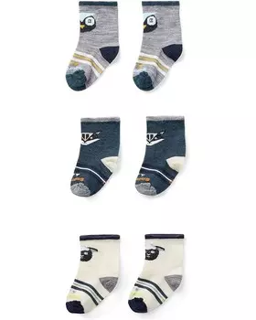 Носки Smartwool Kids Toddler Trio Socks, цвет Twilight Blue
