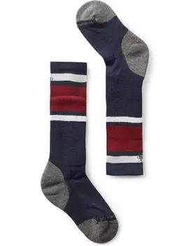 Носки Smartwool Kids Wintersport Full Cushion Stripe Over-the-Calf Socks, цвет Deep Navy