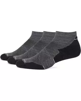 Носки Smartwool Run Targeted Cushion Ankle Socks 3-Pack, цвет Medium Gray