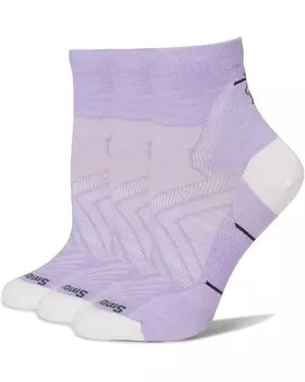 Носки Smartwool Run Zero Cushion Ankle Socks 3-Pack, цвет Ultra Violet