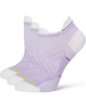 Носки Smartwool Run Zero Cushion Low Ankle Socks 3-Pack, цвет Ultra Violet