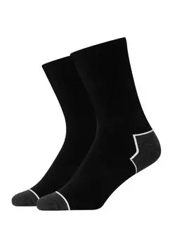 Носки SNOCKS Bio Baumwolle 2 шт, цвет Schwarz/Weie Akzente