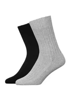 Носки SNOCKS Woll 2 шт, цвет Mix (Schwarz/Hellgrau)