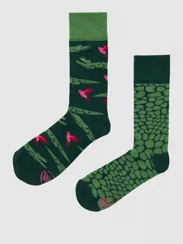 Носки со сплошным узором Many Mornings, зеленый