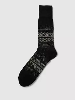 Носки со сплошным узором модель "Инвернесс" Falke, черный