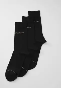 Носки SOCKS 3 PACK Emporio Armani, черный
