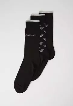 Носки SOCKS SET 3 PACK Emporio Armani, черный