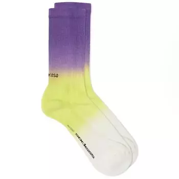 Носки Socksss Tiger Tracks Gradient, желтый/фиолетовый