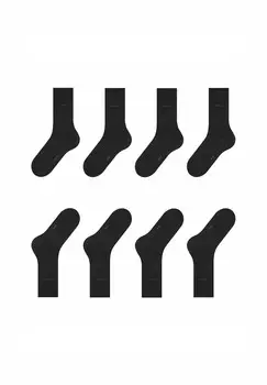 Носки SOLID 4-PACK Esprit, черный