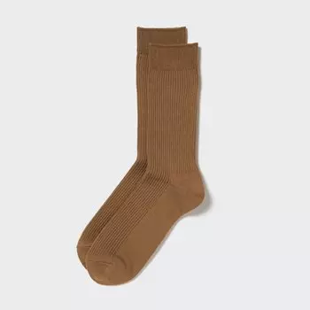 Носки (сплошные) UNIQLO, коричневый