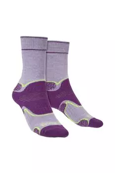 Носки среднего веса для походов из мериносовой шерсти Bridgedale, фиолетовый