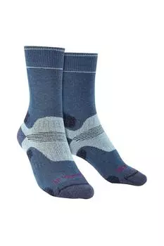 Носки среднего веса для походов из мериносовой шерсти Bridgedale, синий