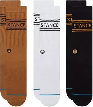 Носки Stance Basic 3-Pack Crew, золотой