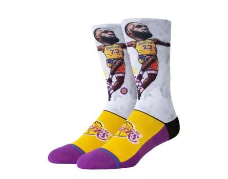 Носки Stance Casual NBA Lebron James LBJ Big Head Multi Crew A548A20LEB-MUL