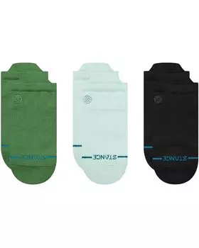Носки Stance Icon Low Tab 3 Pack, зеленый