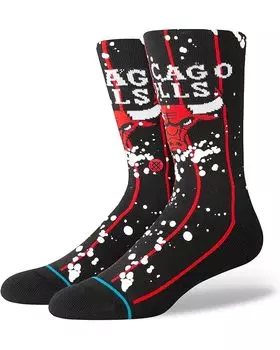 Носки Stance Overspray Chicago Bulls, черный