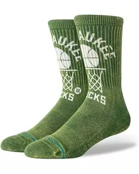 Носки Stance Vintage Milwaukee Bucks, зеленый