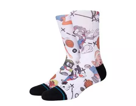 Носки Stance x Space Jam Tune Conversational белого цвета A555C21TUN-WHT