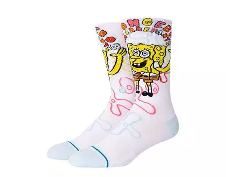 Носки Stance x Sponge Bob Imagination Bob белые/желтые A545A21BOB-WHT