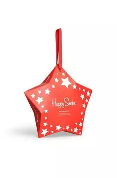 Носки Stars Happy Socks, красный