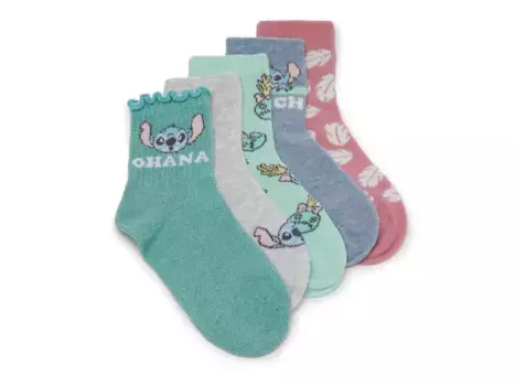 Носки Stitch Kids' Crew Socks - 5 Pack High Point Design, светло-зеленый