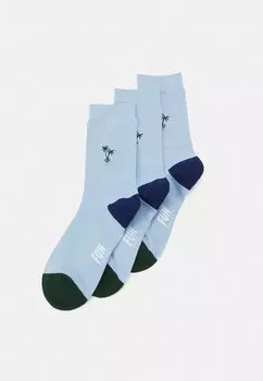 Носки Stitched Motifs Socks Unisex 3 Pack camano, светло-синий