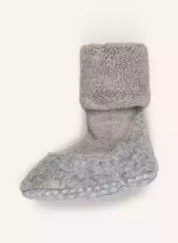 Носки-стоперы cosyshoe из шерсти мериноса Falke, серый