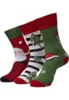 Носки STRIPE SANTA CHRISTMAS 3-PACK Urban Classics, мультиколор