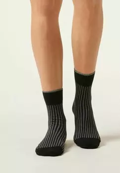 Носки STRIPES Calzedonia, черный