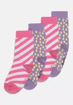 Носки STRIPES DOTS 4 PACK Ewers, цвет pink/violet