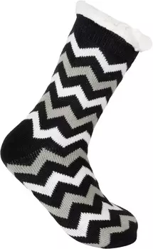 Носки styleBREAKER ABS Kuschel Geometrisch, черный