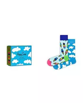 Носки Sunny Day из хлопковой смеси, подарочная коробка, 2 шт. Happy Socks, цвет Multi