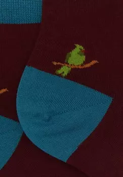 Носки SUPER WITH WOODPECKER MOTIF Gallo, Бордо