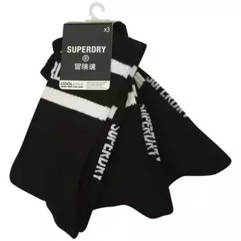 Носки Superdry Coolmax 3 pairs, черный