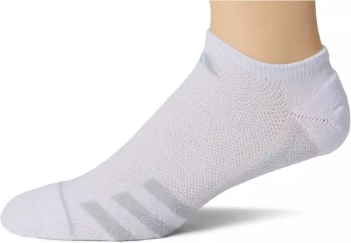 Носки Superlite Stripe 3 No Show, 3 пары adidas, цвет White/Clear Onix Grey/Clear Grey